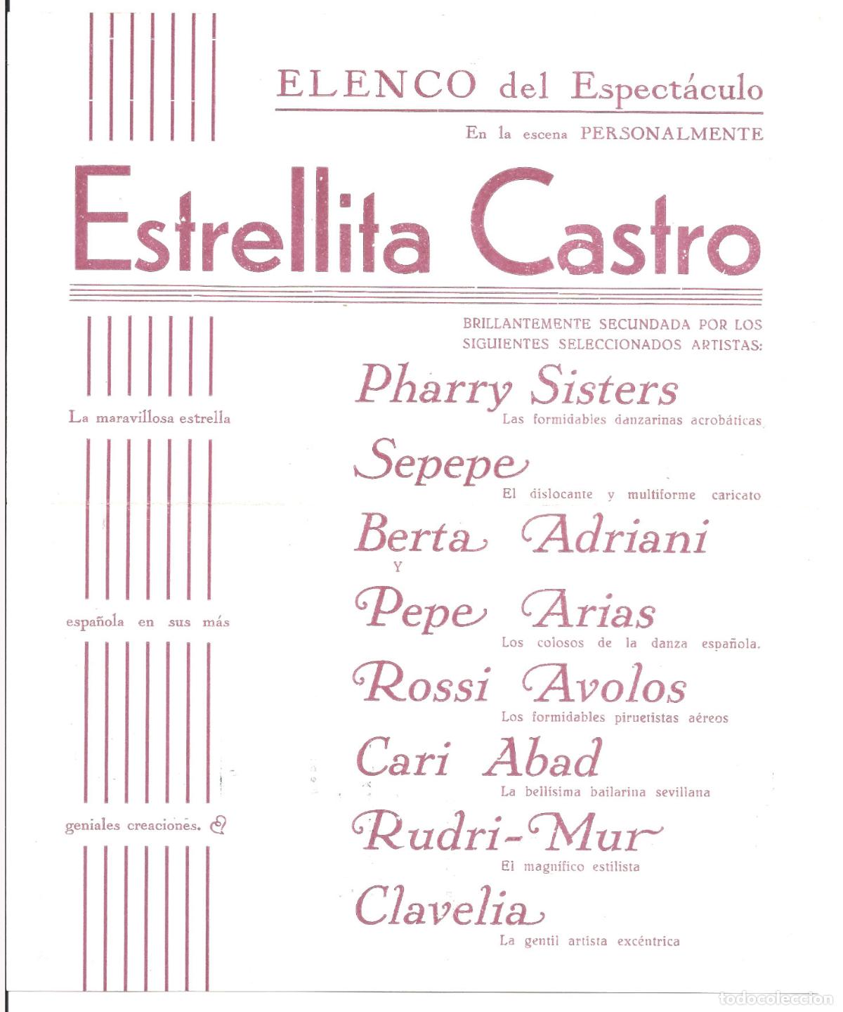 Cine: PTTT ESTRELLITA CASTRO PROGRAMA DOBLE TEATRO DUQUE DE RIVAS - Foto 2
