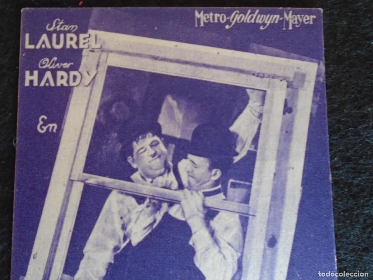 Cine: (PG-191079)PROGRAMA DE CINE &iquest; POR QUE TRABAJAR ? LAUREL Y HARDY - Foto 2