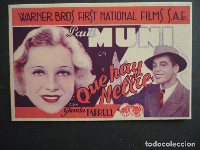 Cine: QUE HAY NELLIE PROGRAMA DE MANO SIN PUBLICIDAD - Foto 1