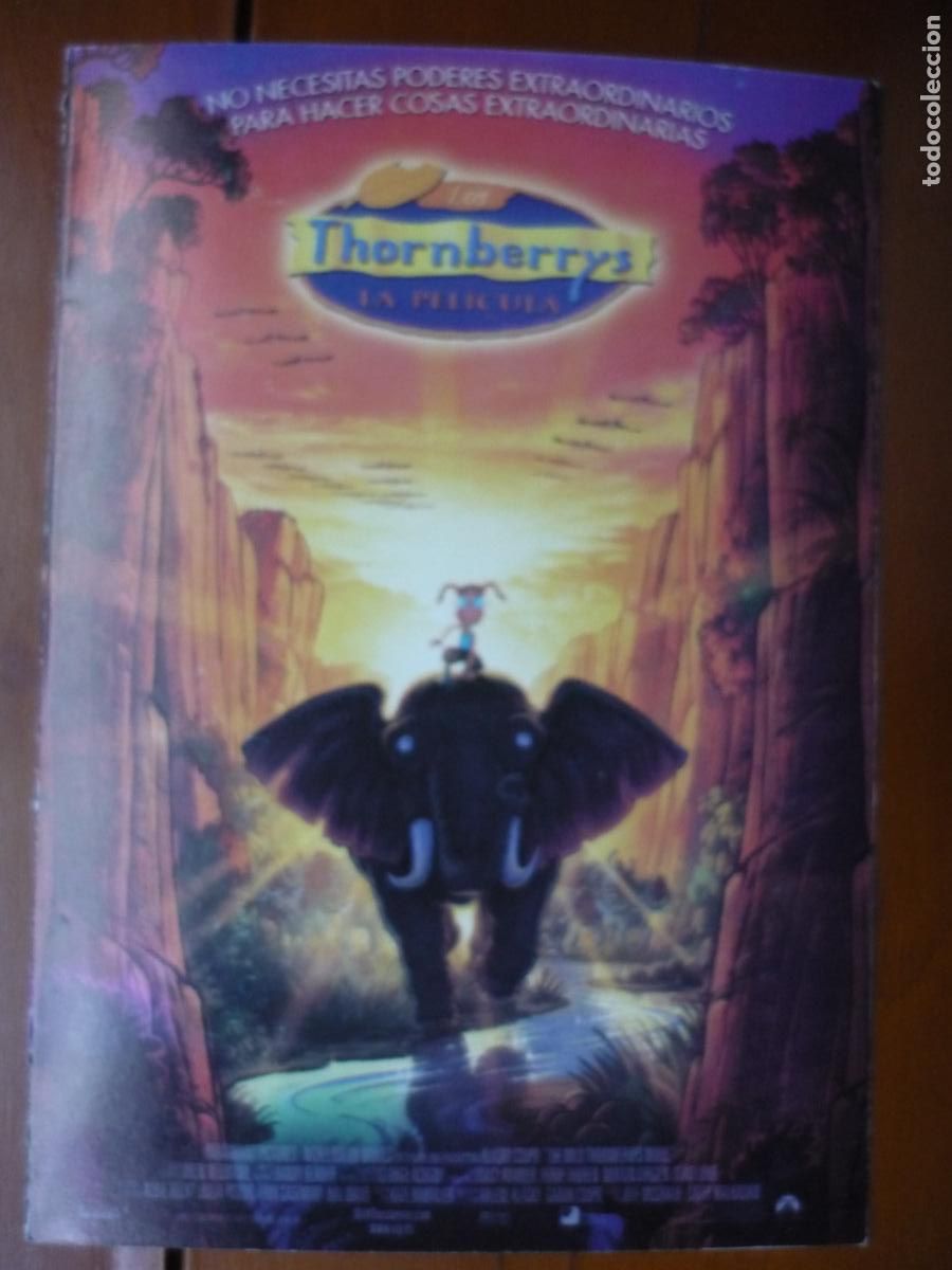 Cinema: thornberrys - folleto mano invitacion original - animacion The Wild Thornberrys