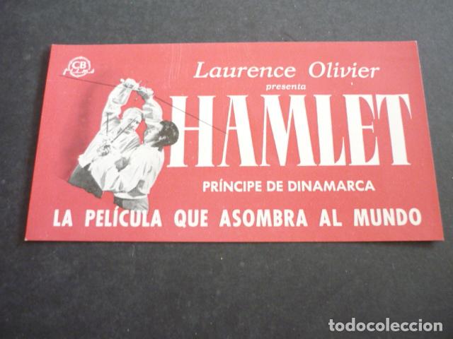 Cine: HAMLET PROGRAMA DE MANO SIN PUBLICIDAD - Foto 1