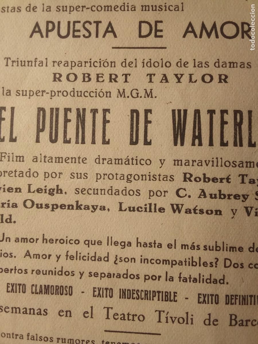 Cine: El puente de Waterloo. - Foto 3