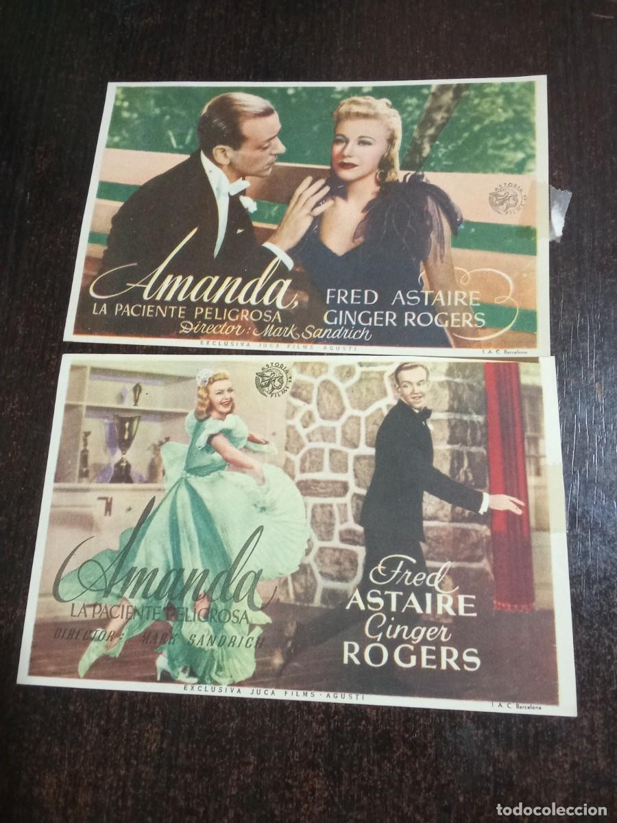 Cine: Amanda, la paciente peligrosa. 2 folletos. - Foto 1