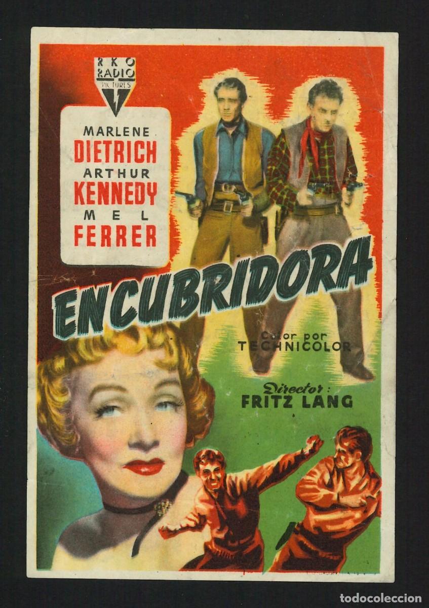 Cine: ENCUBRIDORA / PROGRAMA DE CINE CON PUBLICIDAD EN TRASERA (OESTE) - Foto 1