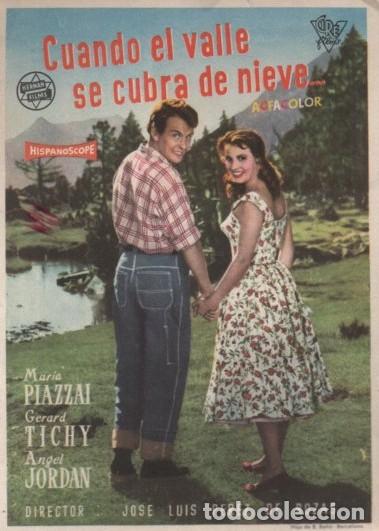 Cine: PROGRAMA DE CINE: CUANDO EL VALLE SE CUBRA DE NIEVE PC-10832 - Foto 1