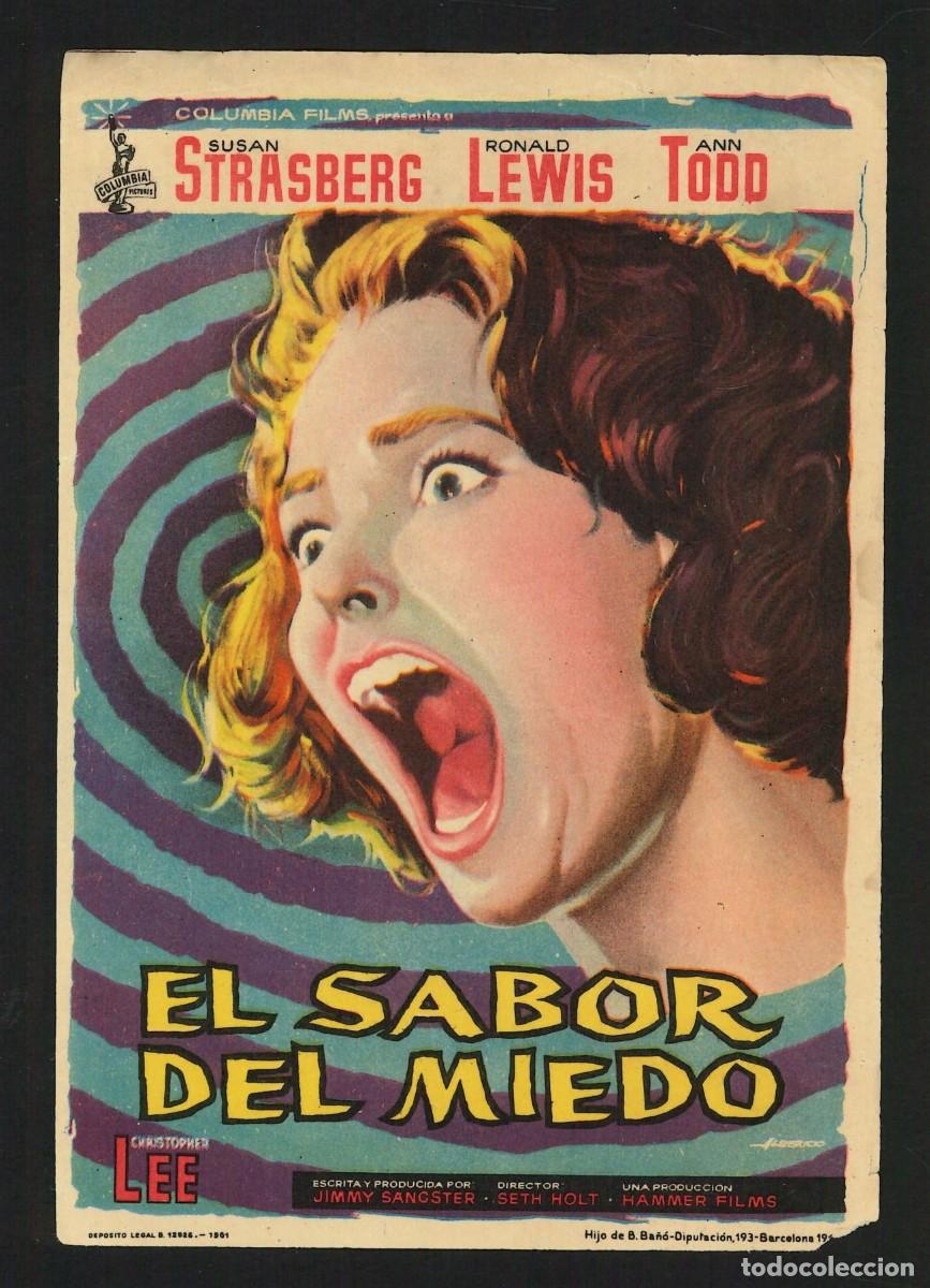 Cine: EL SABOR DEL MIEDO / PROGRAMA DE CINE SIN PUBLICIDAD EN TRASERA (TERROR) - Foto 1