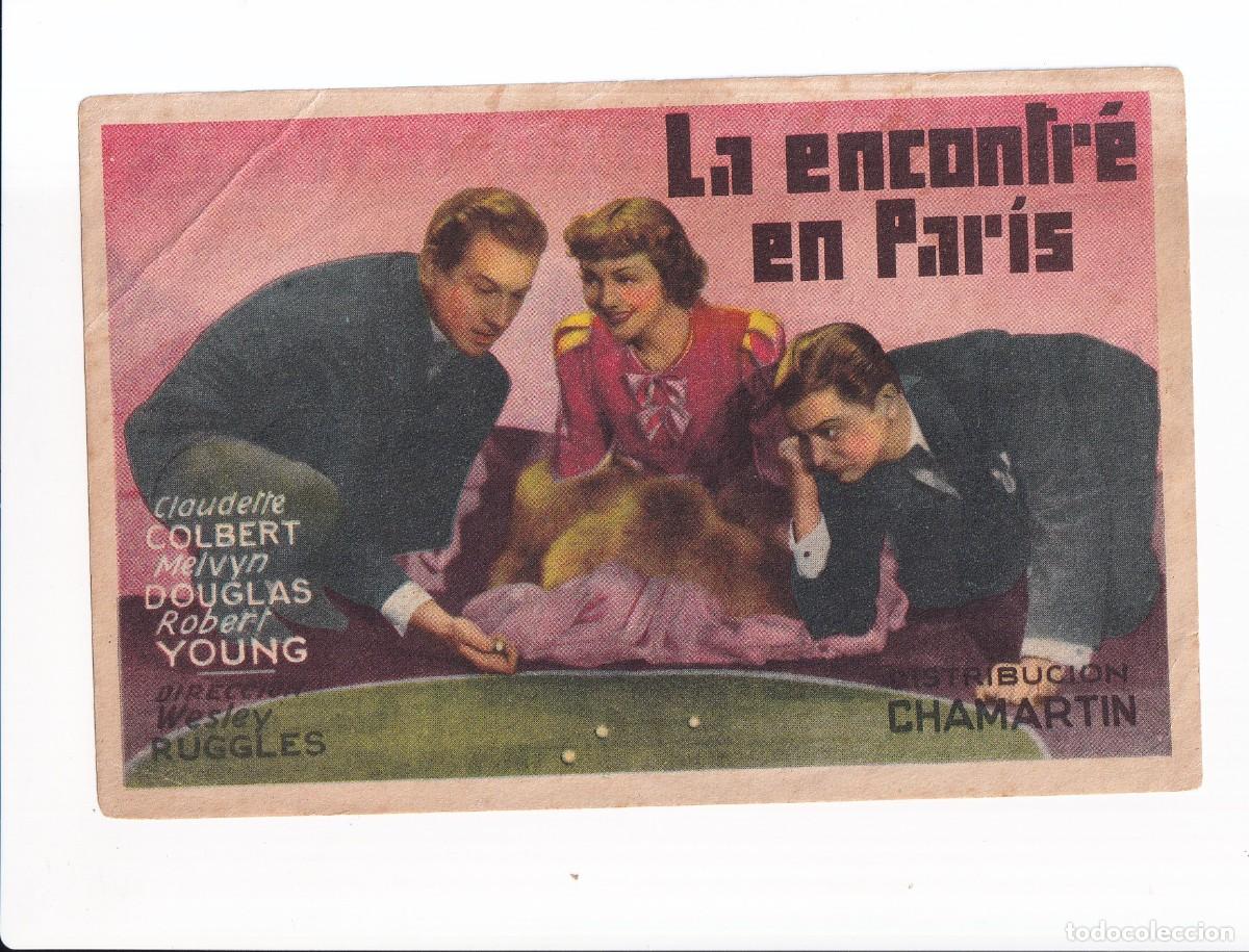 Cine: LA ENCONTRE EN PARIS : CLAUDETTE COLBERT - Foto 1