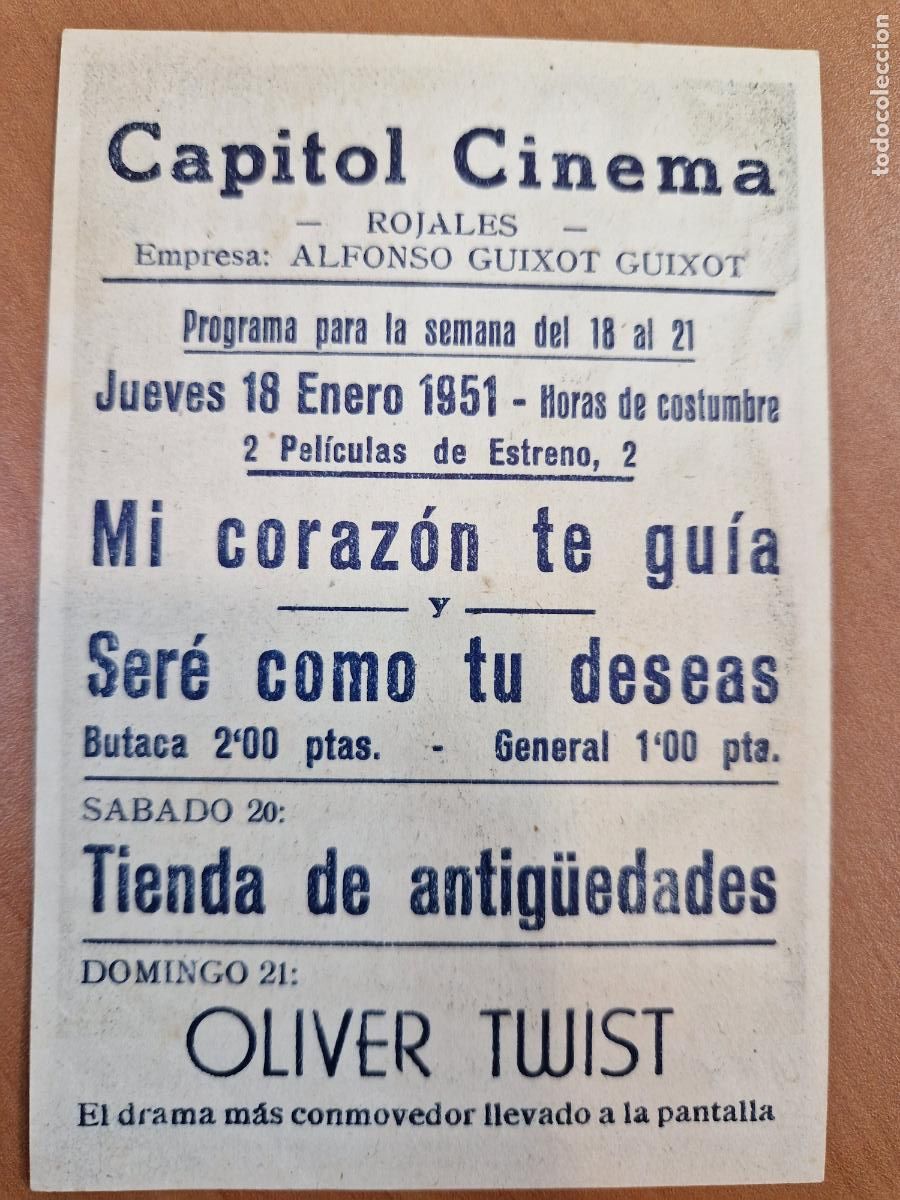 Cine: PROGRAMA DE CINE PELICULA OLIVER TWIST - Foto 2