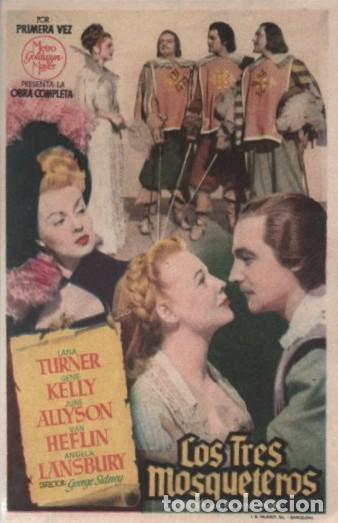 Cine: PROGRAMA DE CINE: LOS TRES MOSQUETEROS PC-10898 - Foto 1