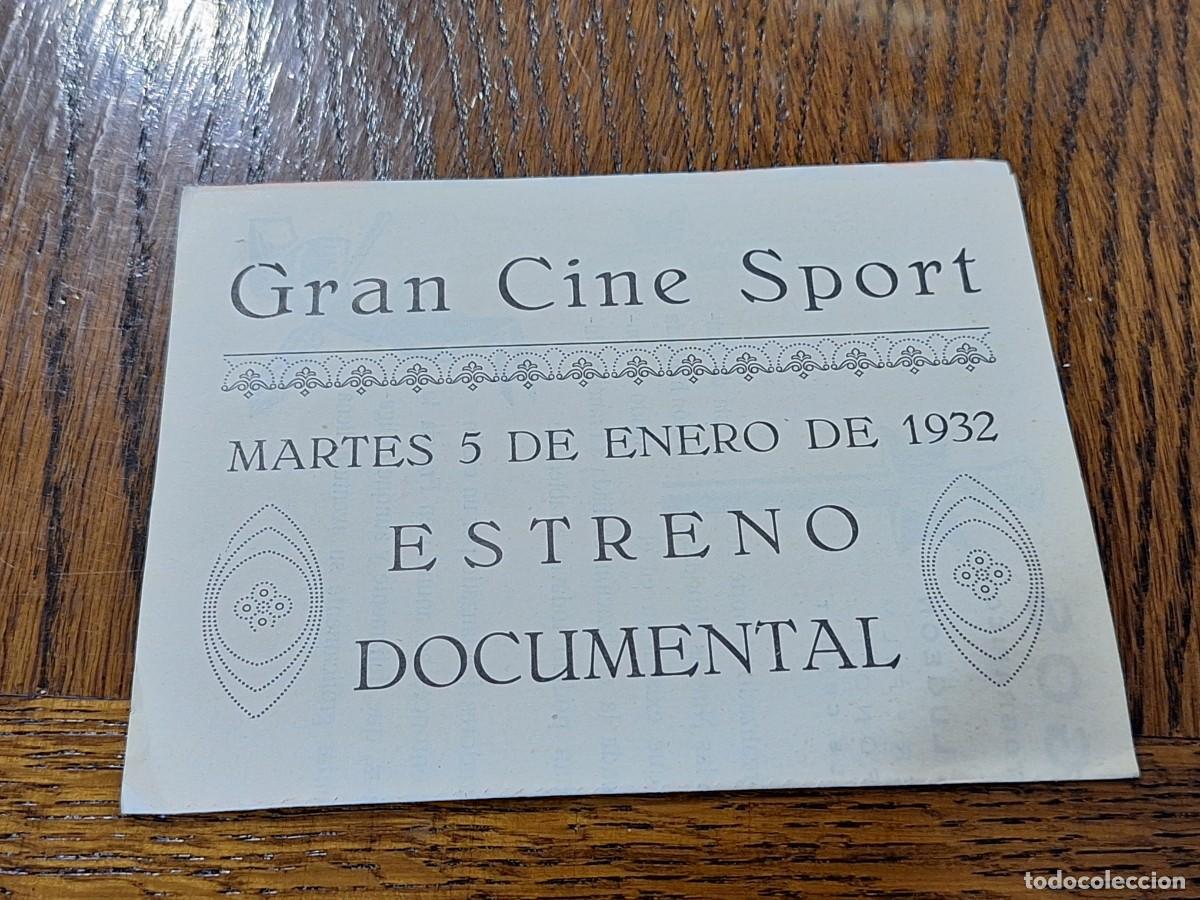 Cine: ANTROP&Oacute;FAGO PROA FILMOFONO 1932 PROGRAMA DE CINE - Foto 3