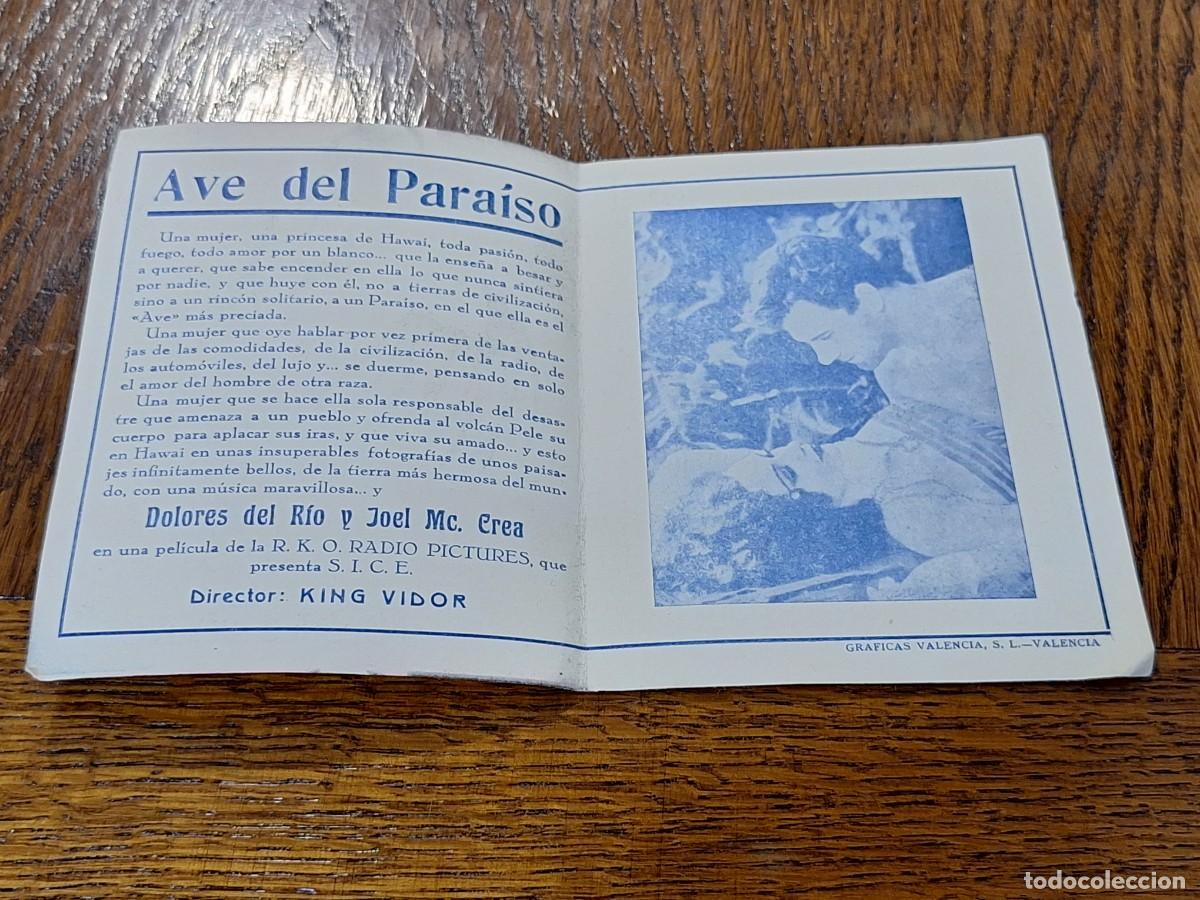 Cine: AVE DEL PARAISO PROGRAMA DOBLE RKO DOLORES DEL RIO JOEL MCCREA - Foto 2