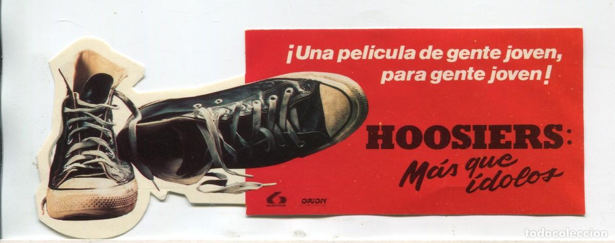 Cine: HOOSIERS, MAS QUE IDOLOS, con Gene Hackman. PEGATINA. - Foto 1