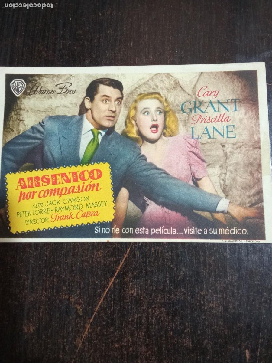 Cine: Ars&eacute;nico por compasi&oacute;n.Jack Carson.Peter Lorre. - Foto 1