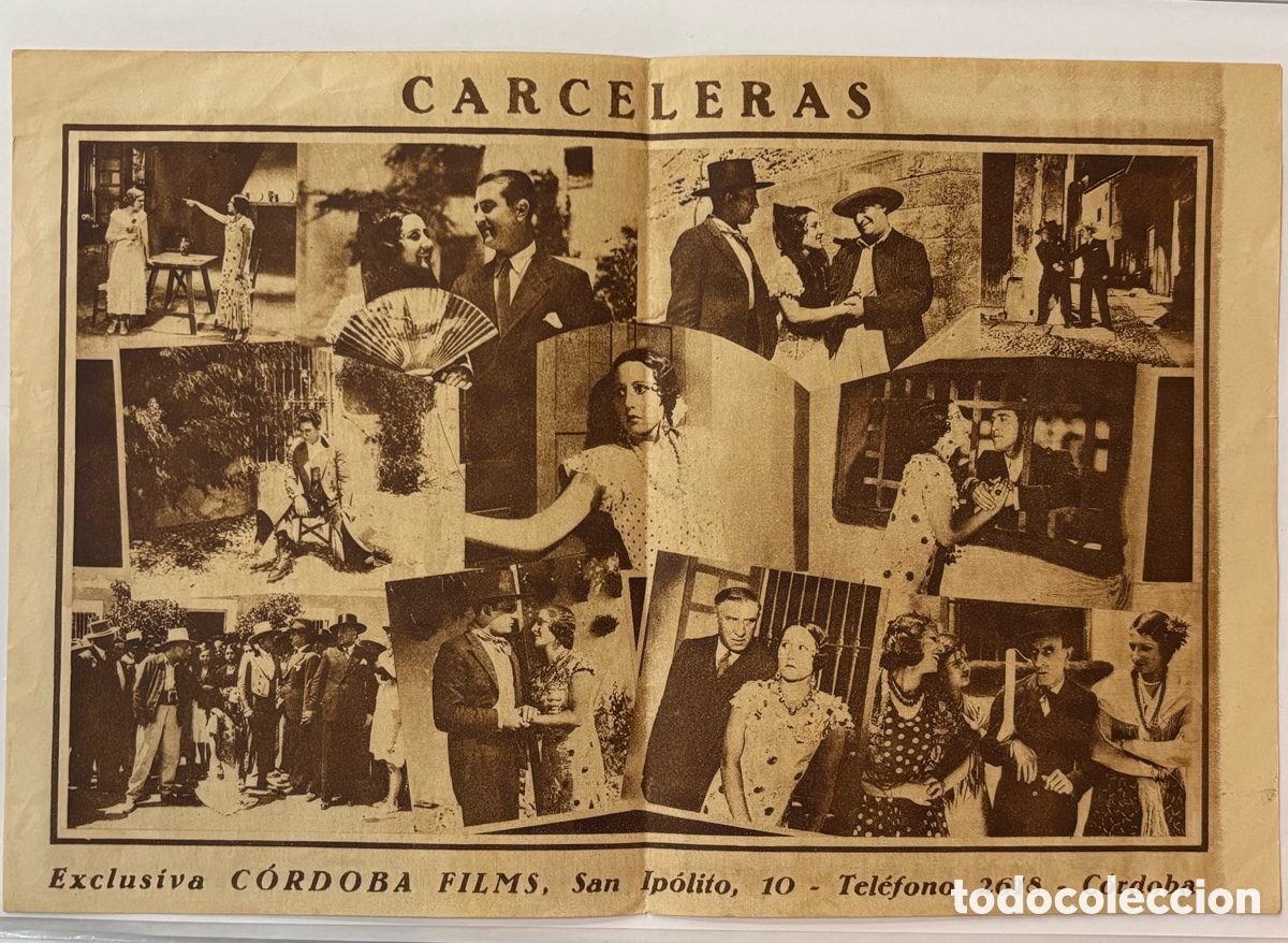 Cine: Programa de mano de cine Carceleras con publicidad ciner Monumental. 1933 - Foto 2