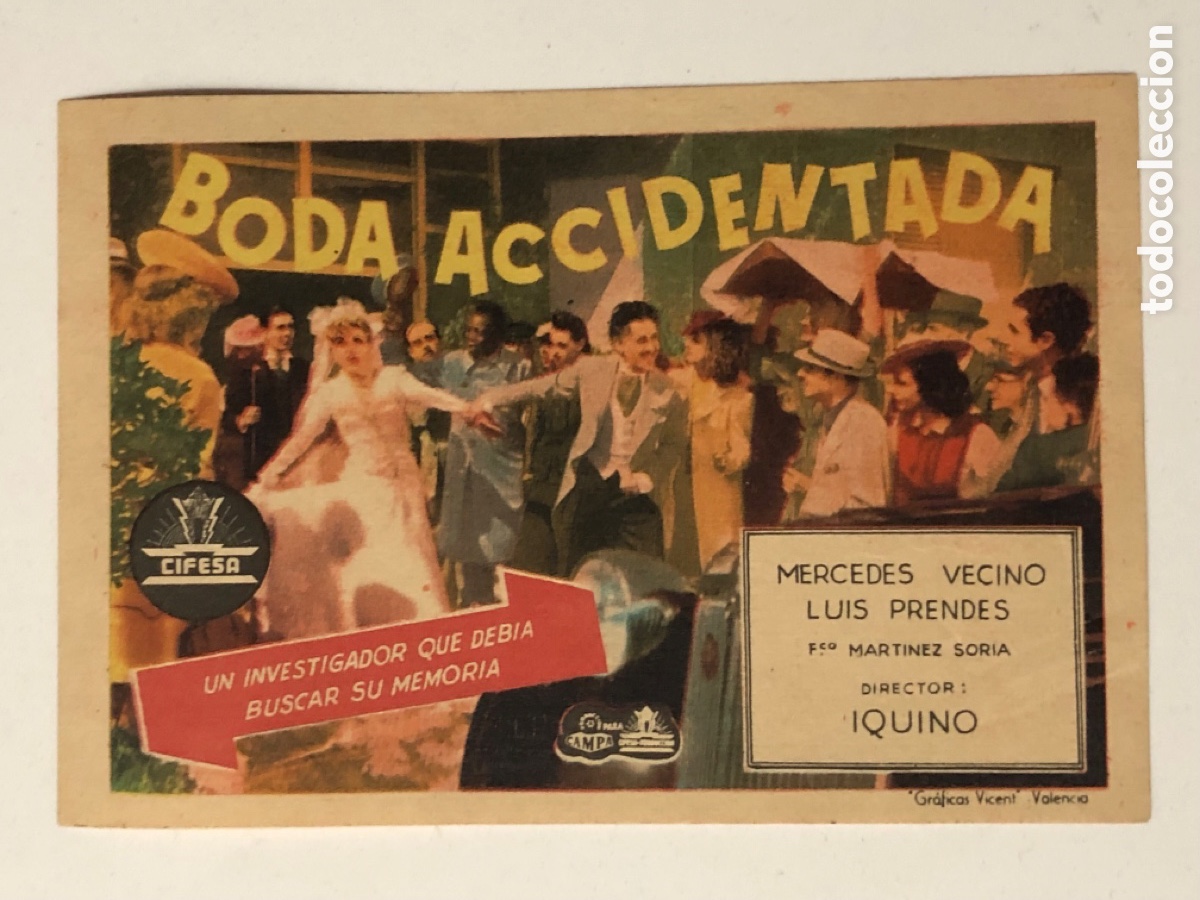 Cine: Programa Cifesa boda accidentada Mercedes Vecino A3 - Foto 1