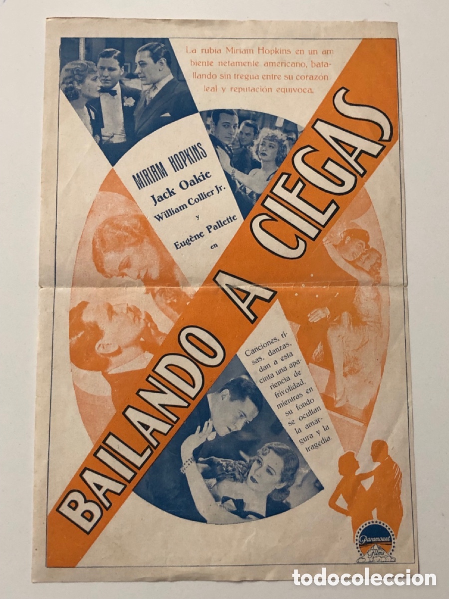 Cine: Programa paramount bailando a ciegas Miriam Hopkins A16 - Foto 2