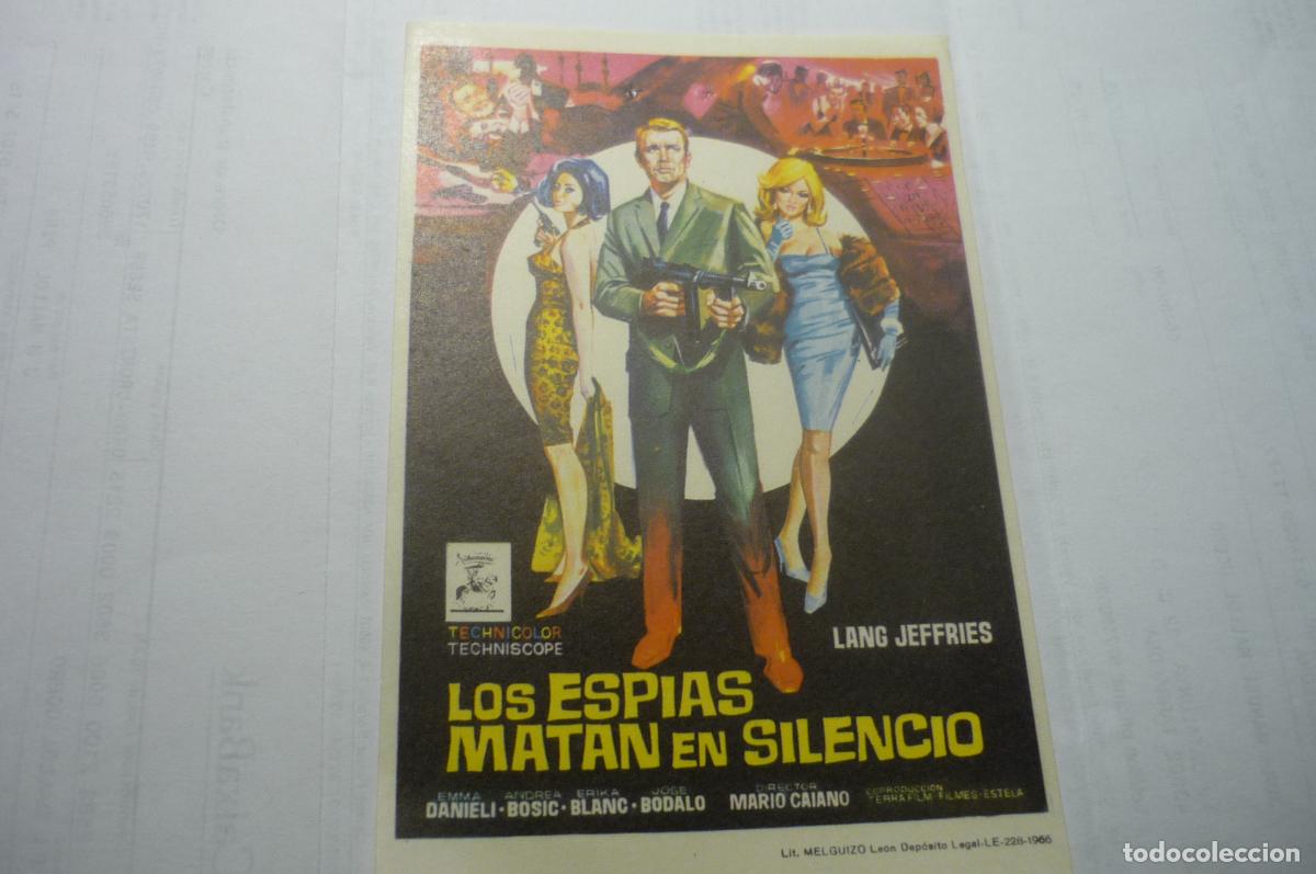 Cine: programa los espias matan en silencio--lamg jeffries - Foto 1