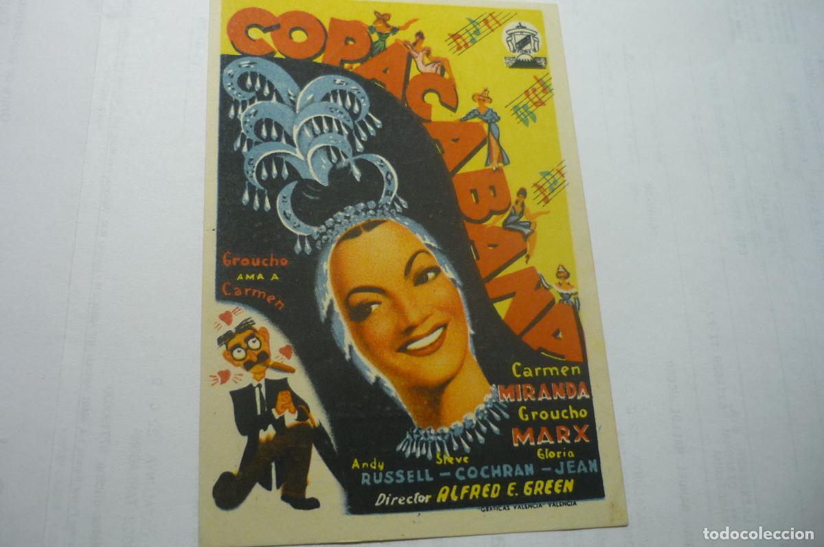 Cine: programa copacabana carmen miranda publicidad - Foto 1