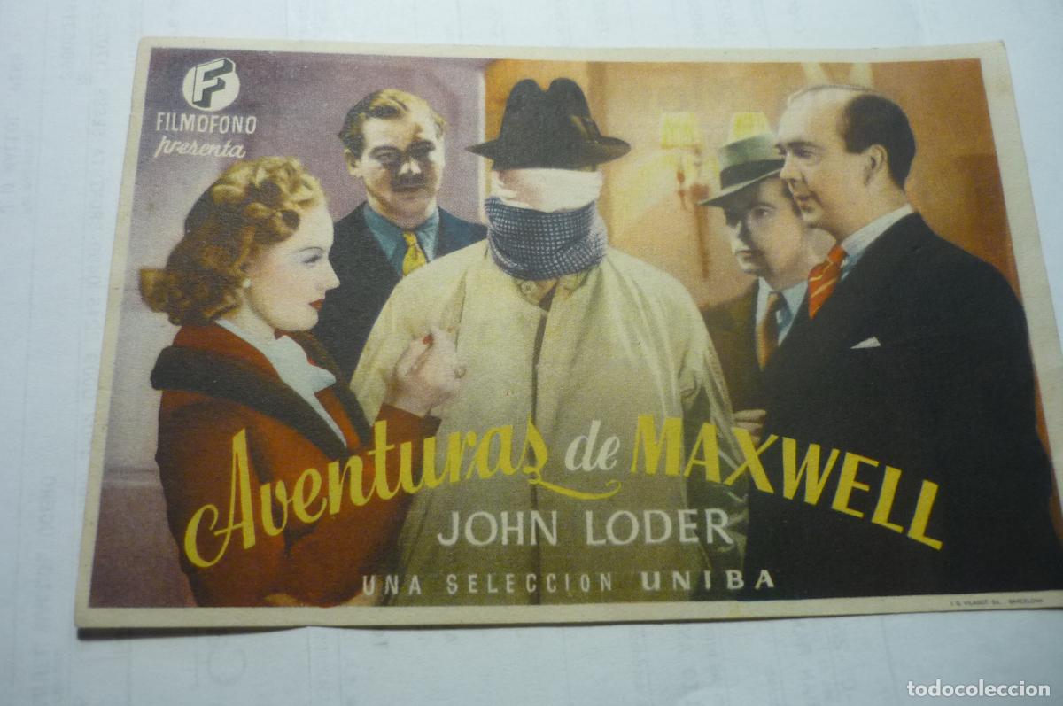Cine: programa aventuras de maxwell john loder publicidad montgri cinema - Foto 1