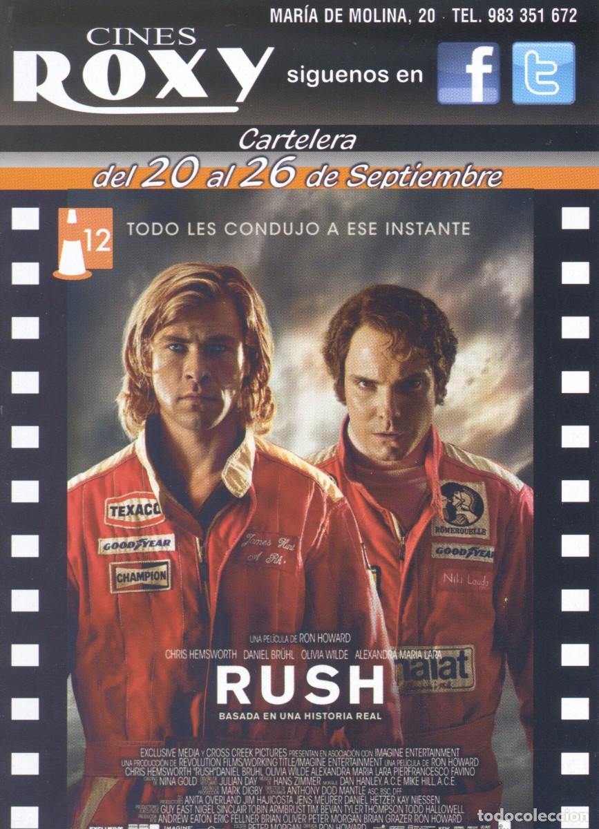Cine: FOLLETO DE MANO CINES ROXY. RUSH, ZIPI Y ZAPE Y LAS BRUJAS DE ZURRAGAMURDI