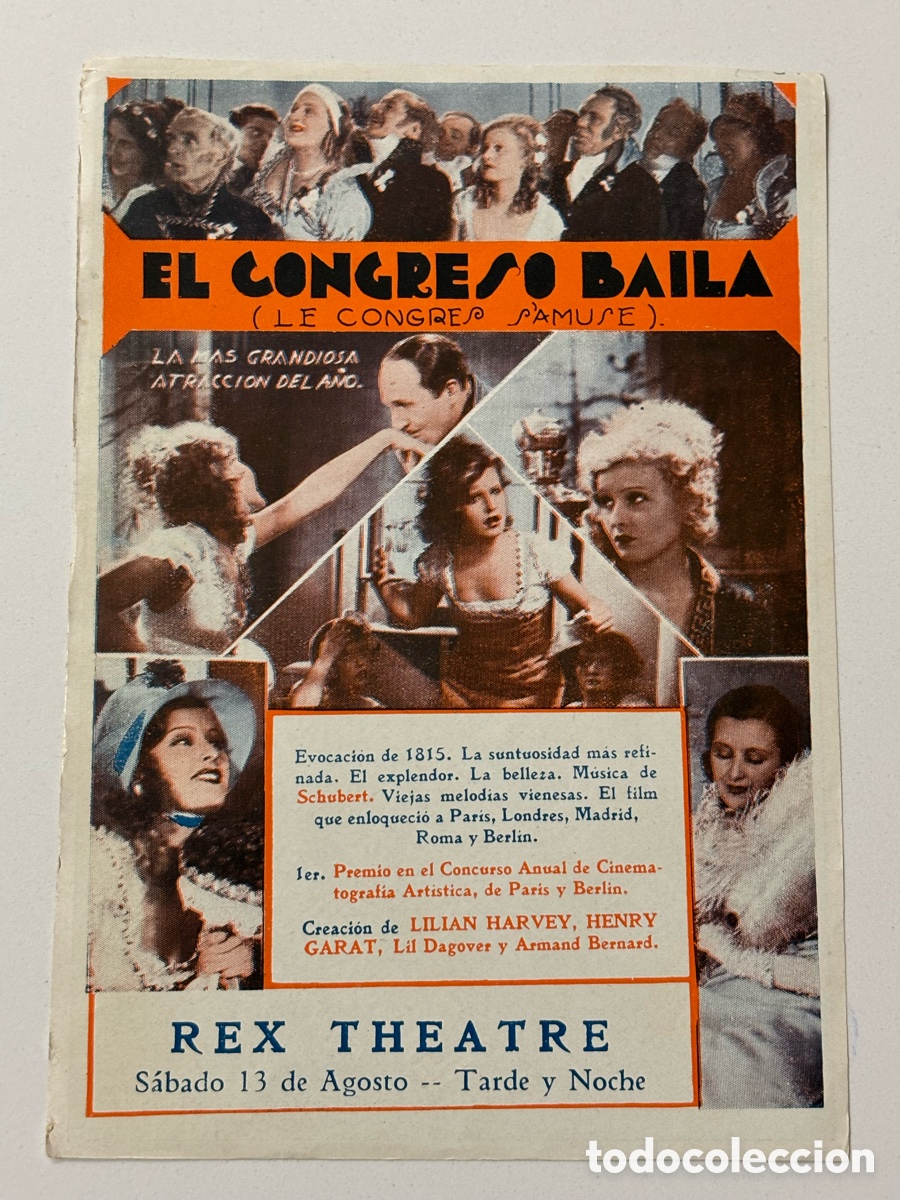 Cine: Programa uruguayo el congreso baila Lilian Harvey A16 - Foto 2