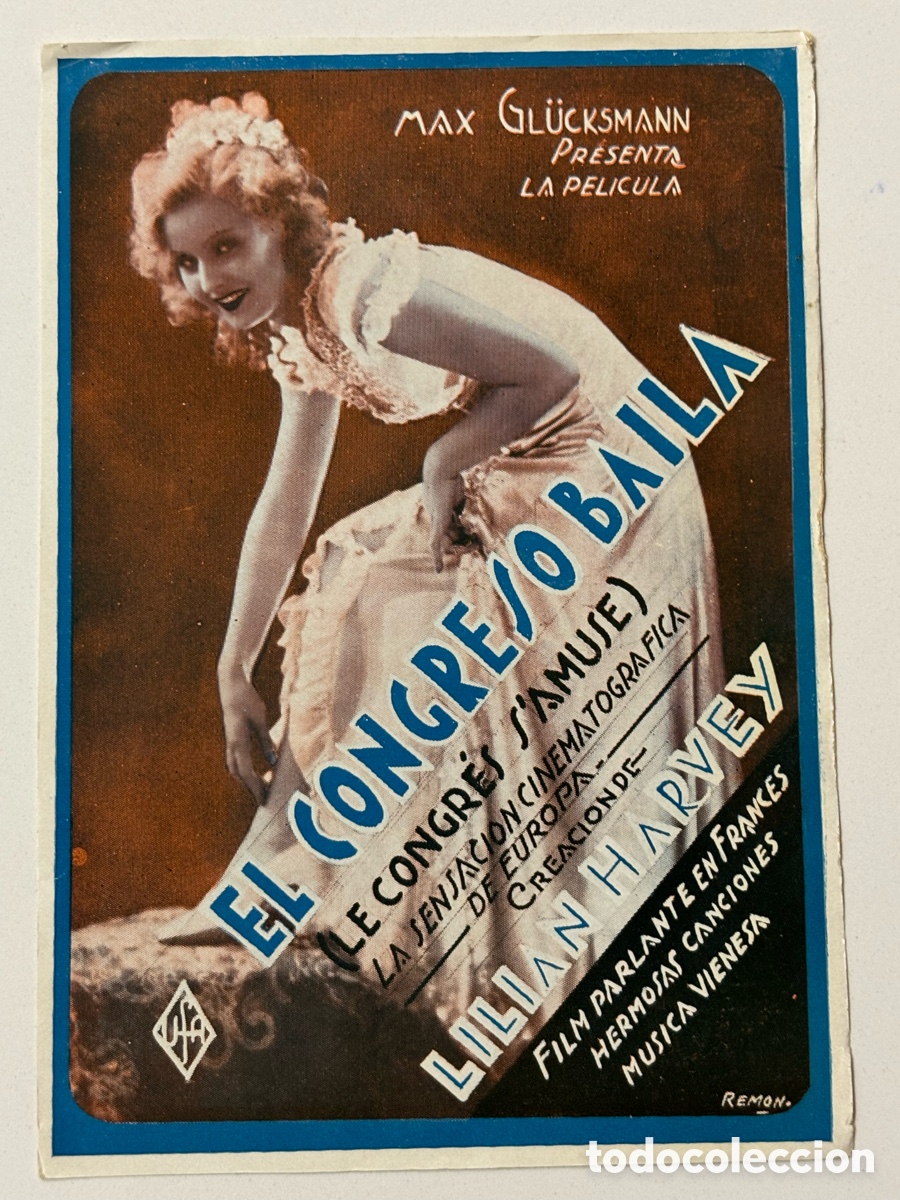 Cine: Programa uruguayo el congreso baila Lilian Harvey A16 - Foto 1