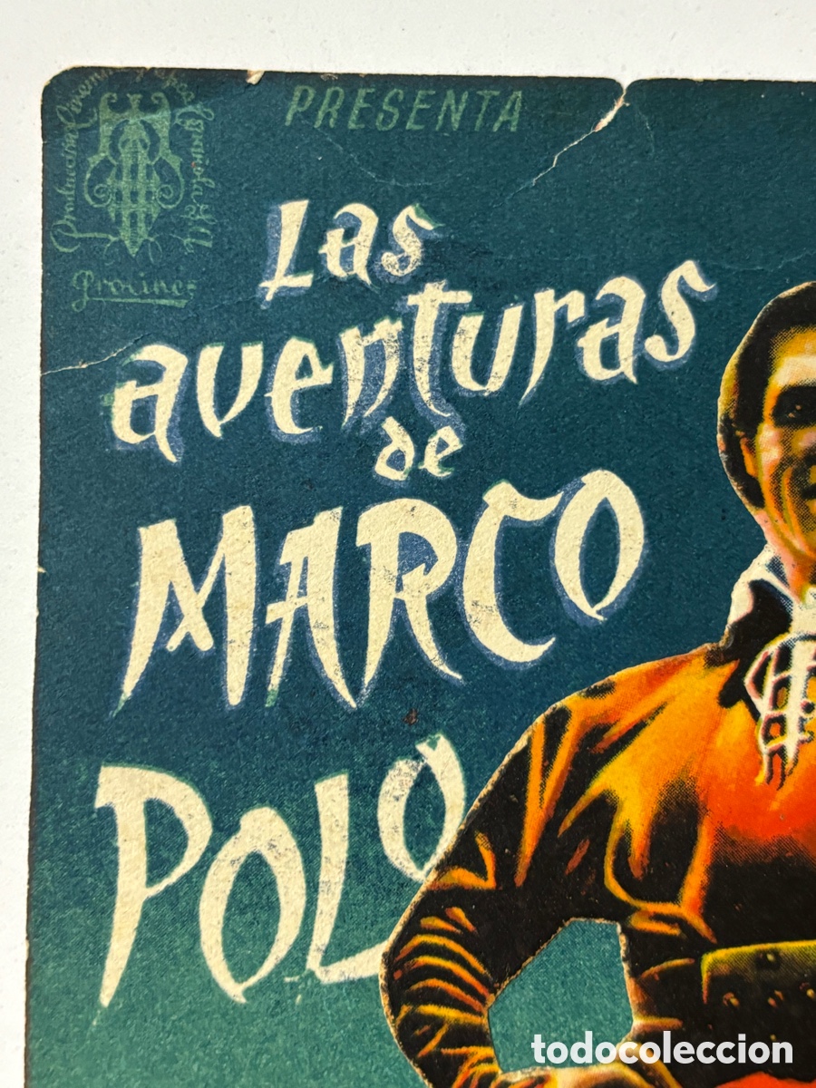 Cine: Programa troquelado las aventuras de Marco polo Gary Cooper A16 - Foto 4