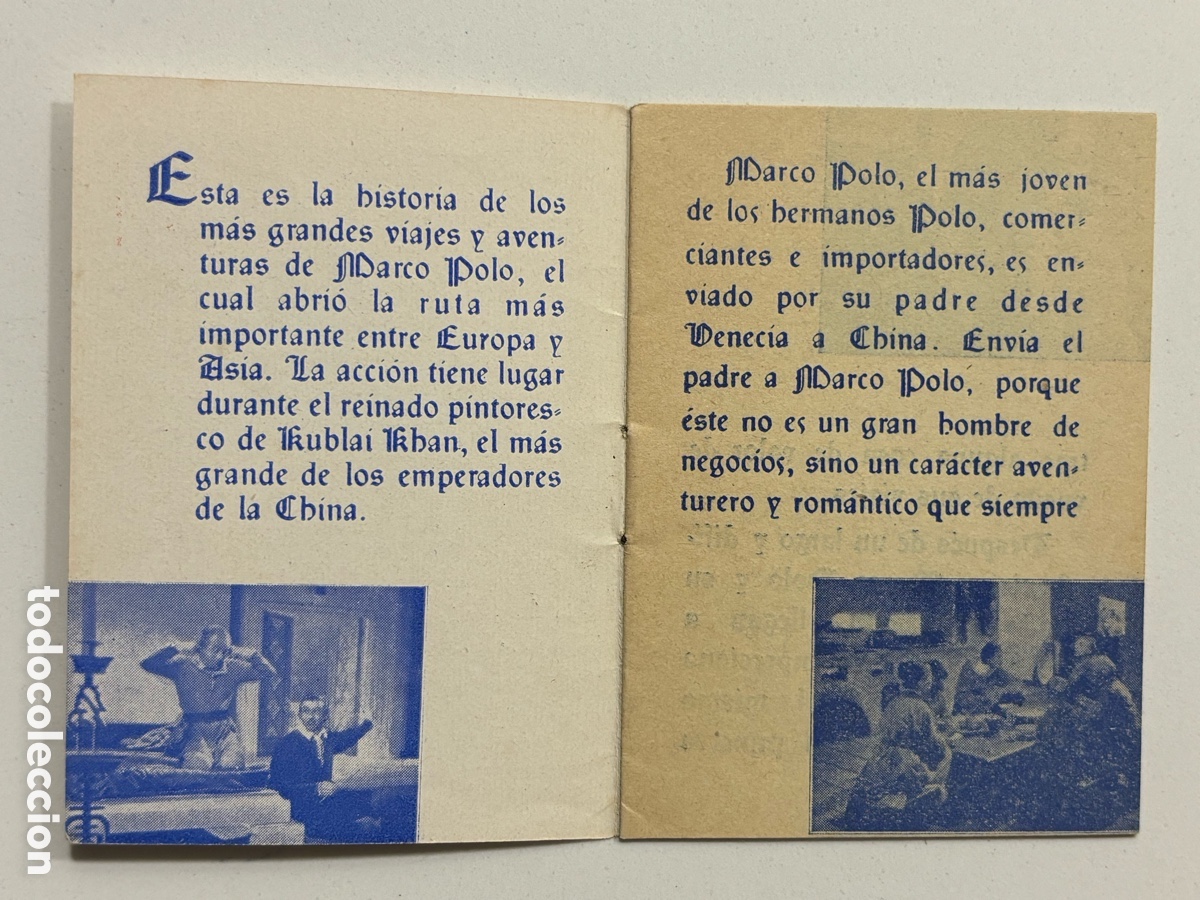 Cine: Programa mini librito las aventuras de Marco polo Gary Cooper A16 - Foto 2