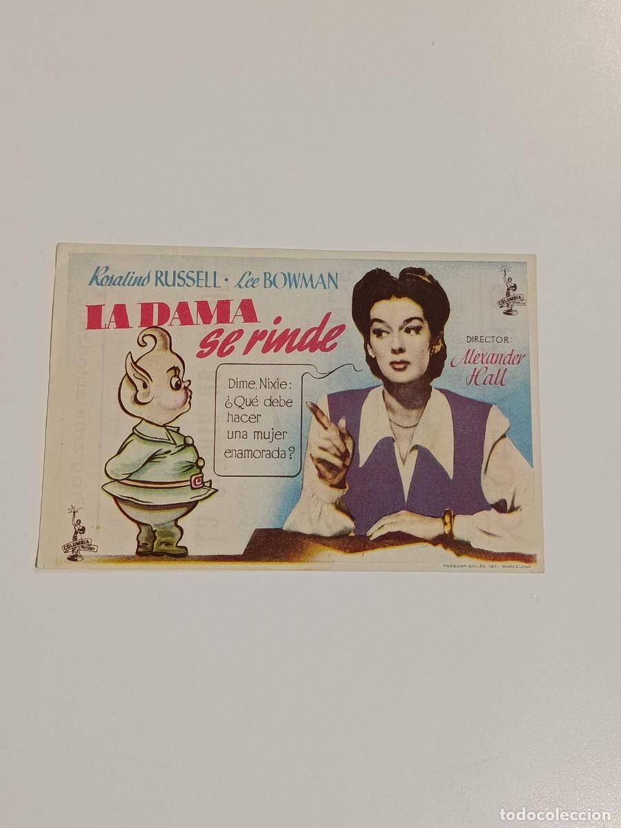 Cine: Programa de cine La dama se rinde - Foto 1
