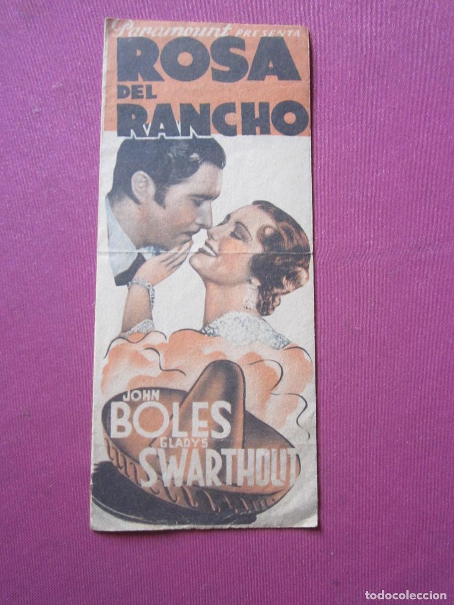 Cine: ROSA DEL RANCHO PROGRAMA DE CINE DOBLE L4 C2 N - Foto 2