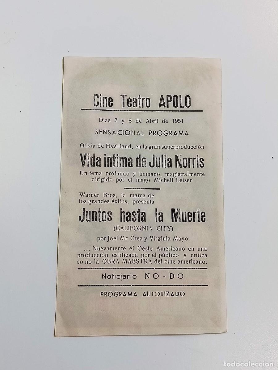 Cine: Programa de cine Juntos hasta la muerte - Foto 2