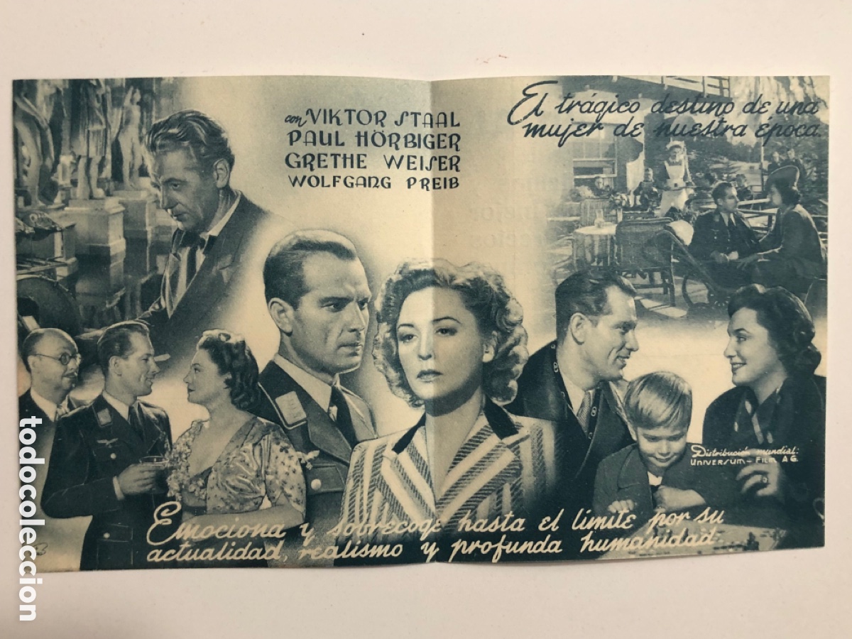 Cine: Programa Zarah leander con publicidad imprenta Vidal A16 - Foto 2