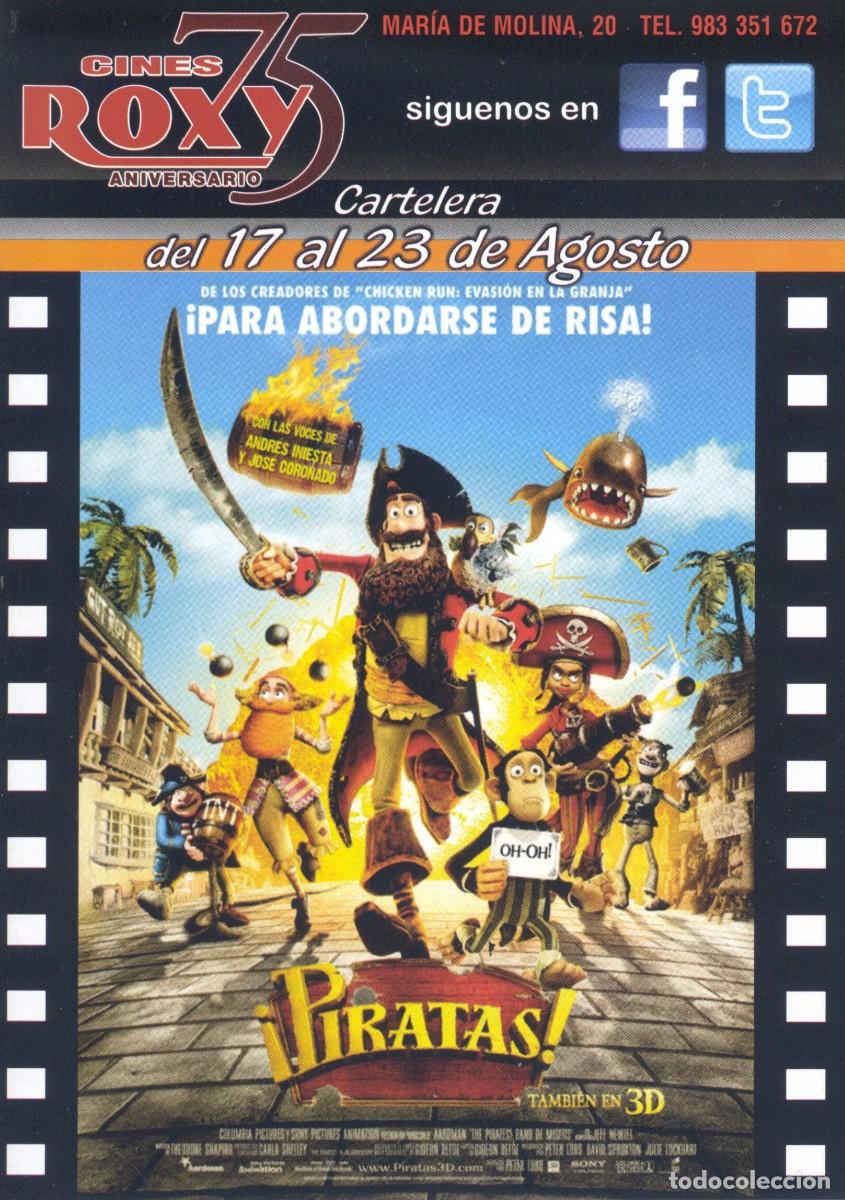 Cine: FOLLETO DE MANO CINES ROXY. &iexcl;PIRATAS! - Foto 1
