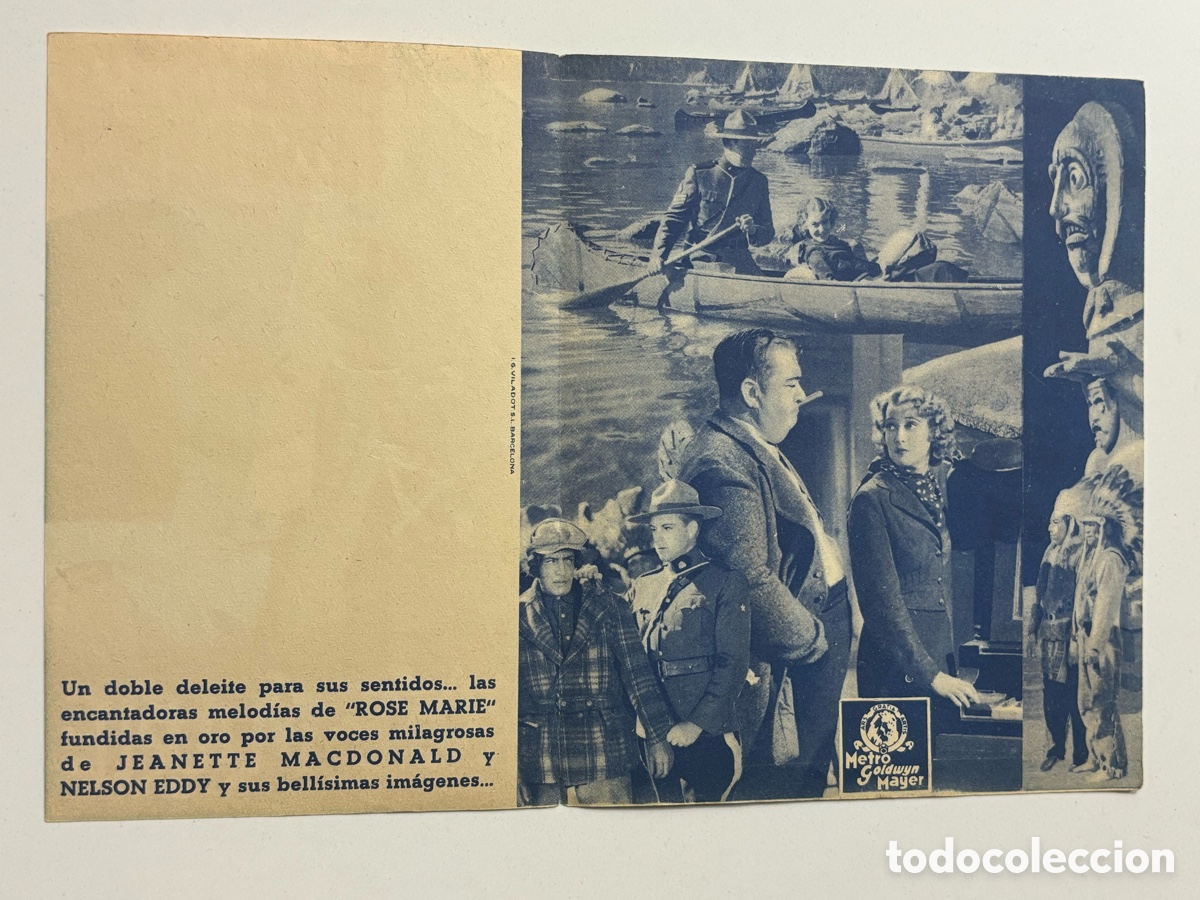Cine: Programa MGM Rose Marie jeanette Macdonald Nelson Eddy A16 - Foto 2