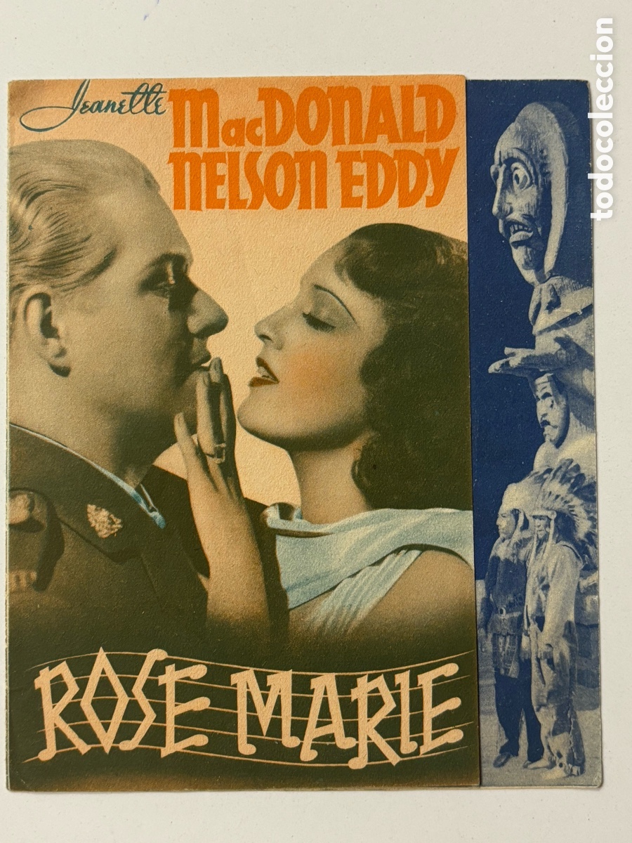 Cine: Programa MGM Rose Marie jeanette Macdonald Nelson Eddy A16 - Foto 1