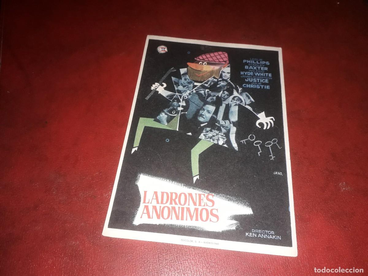 Cine: programa de cine folleto de mano ladrones anonimos sin publicidad - Foto 1