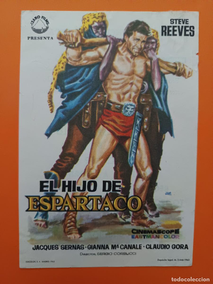  Flyers Publicitaires de films Anciens: PROGRAMA DE CINE EL HIJO DE ESPARTACO