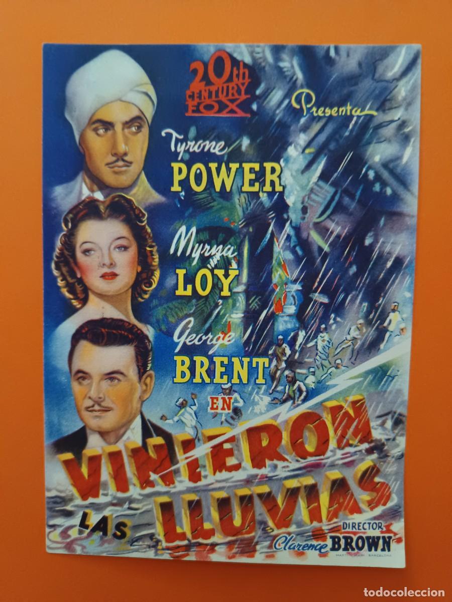 Cine: PROGRAMA DE CINE VINIERON LAS LLUVIAS