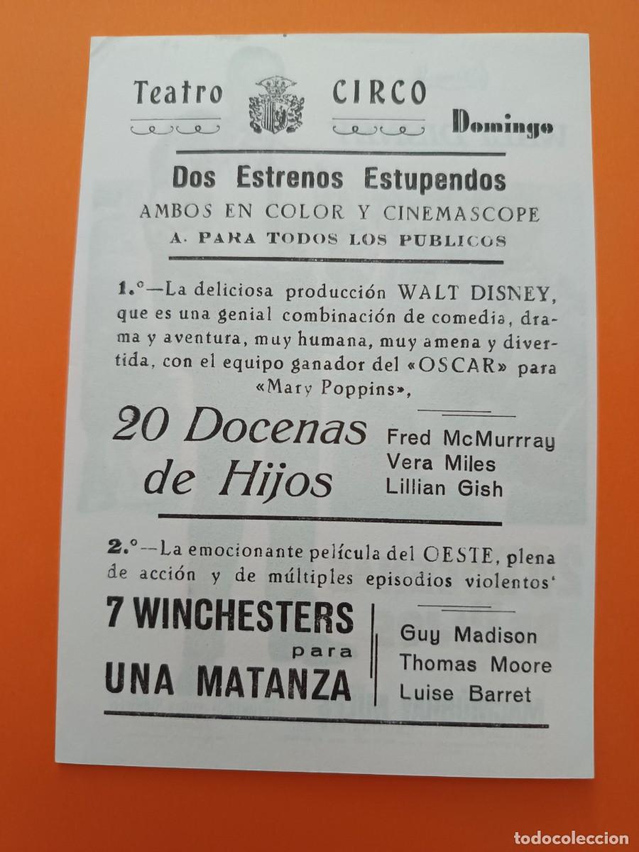 Cine: PROGRAMA DE CINE 20 DOCENAS DE HIJOS - Foto 2