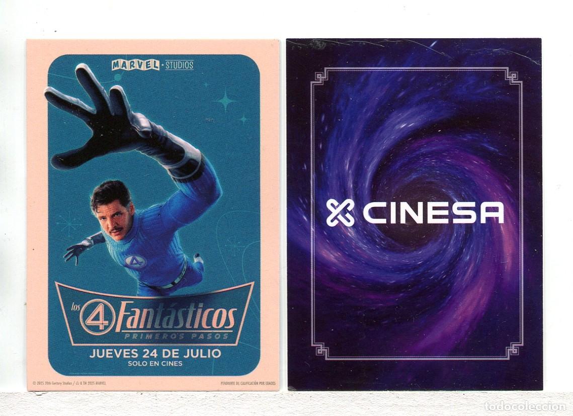 Cine: LOS 4 FANT&Aacute;STICOS. 6,5 X 9 cms. - Foto 1