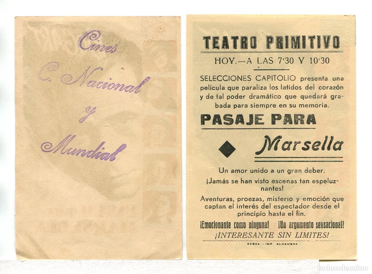 Cine: PASAJE PARA MARSELLA, con Humphrey Bogart. - Foto 2
