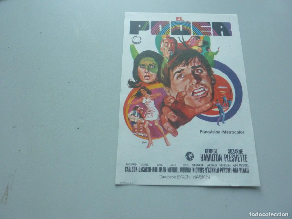 Cine: Folleto de cine EL PODER con publicidad - Foto 1