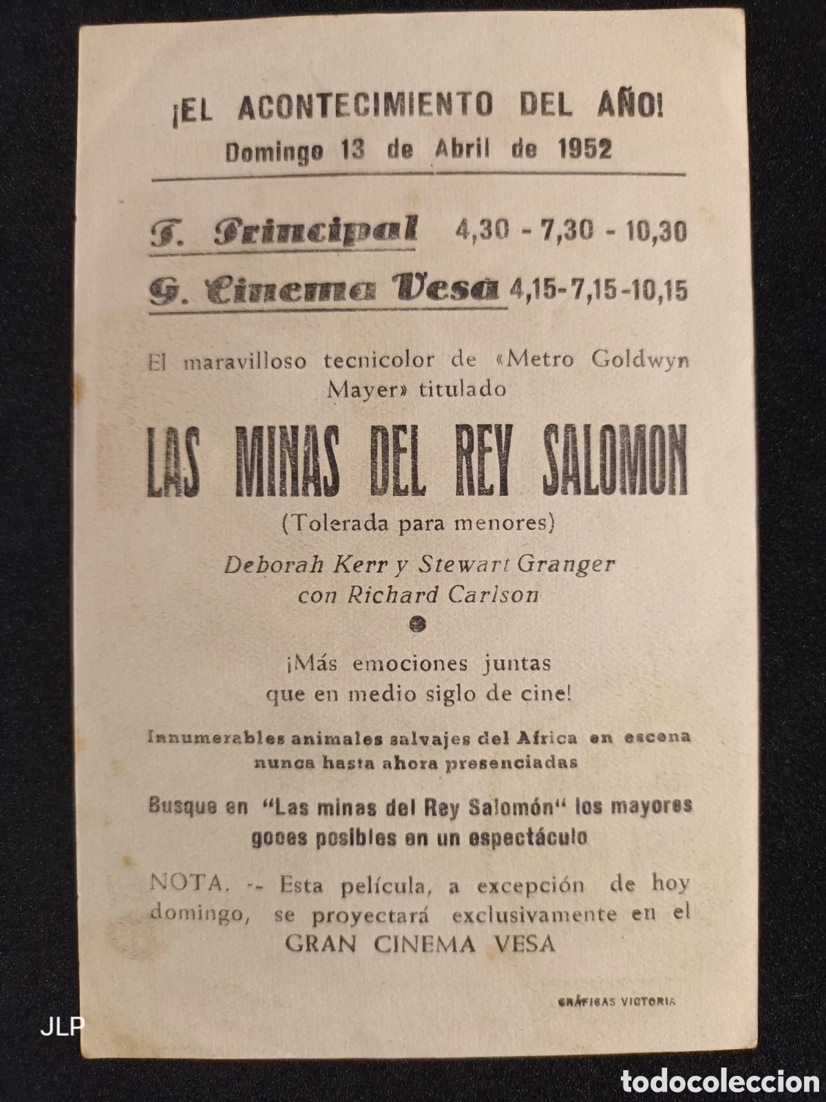 Cine: PROGRAMA CINE LAS MINAS DEL REY SALOMON - Foto 2