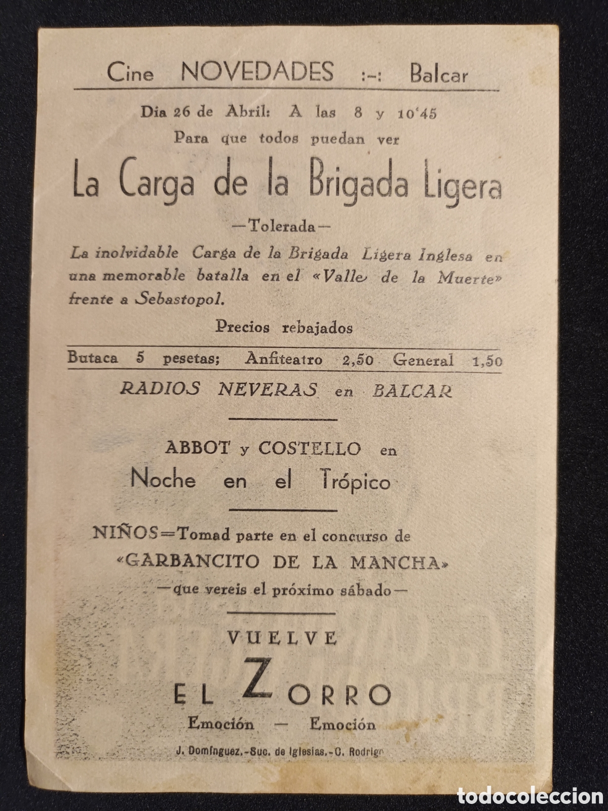 Cine: PROGRAMA CINE. LA CARGA DE LA BRIGADA LIGERA. CINE NOVEDADES - Foto 2