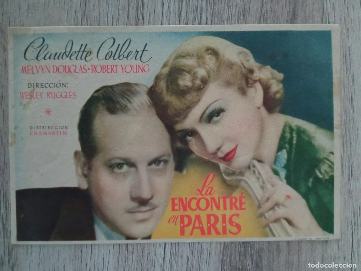 Cine: LA ENCONTR&Eacute; EN PARIS, CLAUDETTE COLBERT - Foto 1