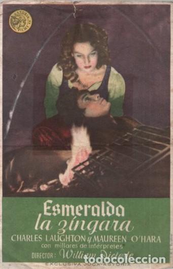 Cine: PROGRAMA DE CINE: ESMERALDA LA ZINGARA PC-10927 - Foto 1