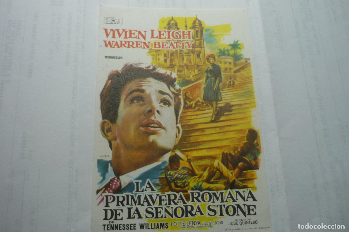 Cine: programa la primavera romana de la se&ntilde;ora stone.-vivien leigh rc - Foto 1