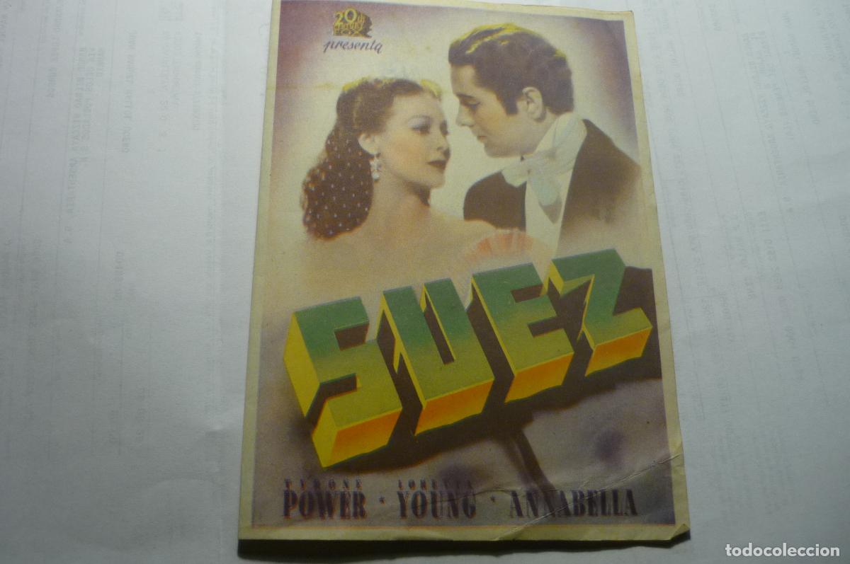 Cine: programa doble suez tyrone power cine espa&ntilde;a mora nueva - Foto 1