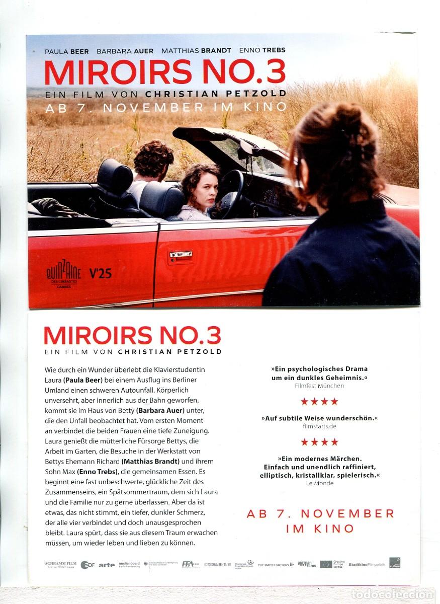 Cine: MIROIRS NO. 3, de Von Chistian Petzold. PROGRAMA AUSTRIACO. - Foto 1