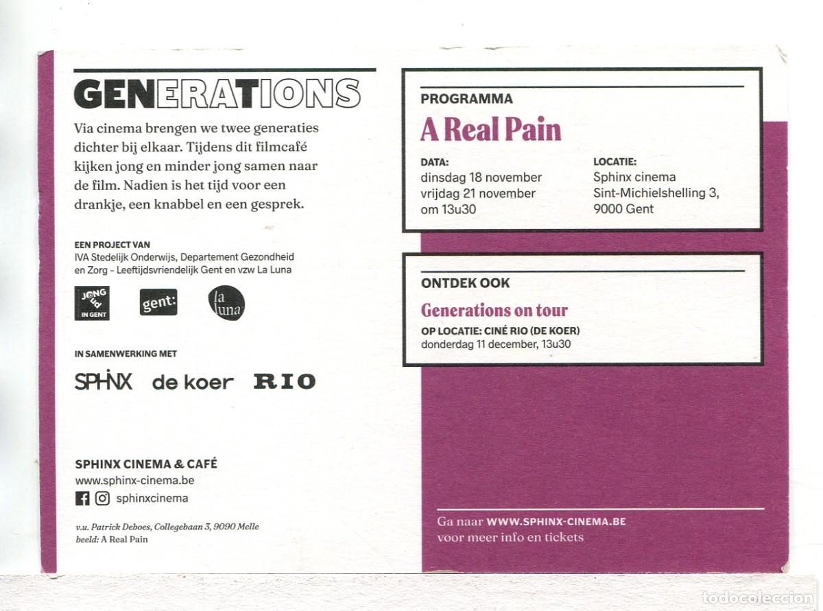 Cine: GENERATIONS. PROGRAMA BELGA. - Foto 2
